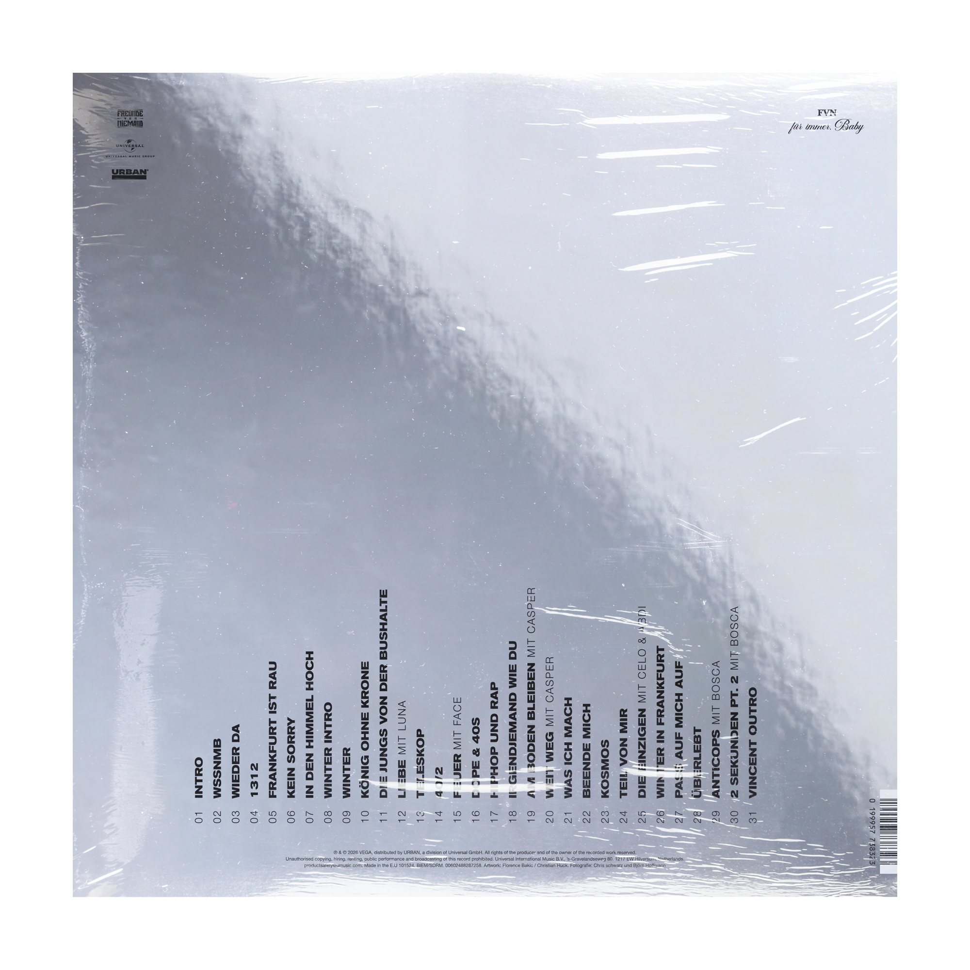 VEGA Live in der Festhalle – 3lp Rückseite